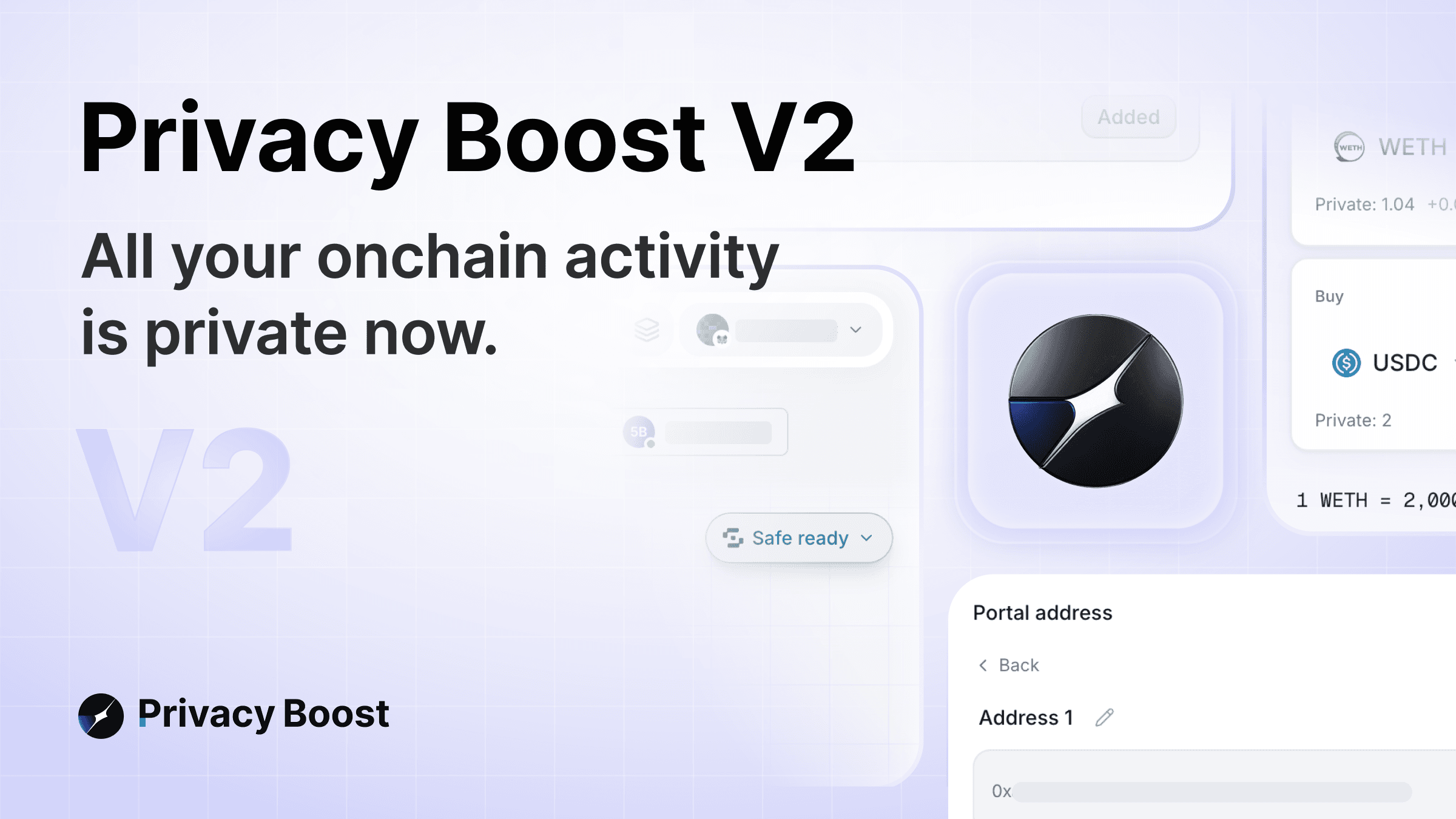 Privacy Boost V2: End-to-End Onchain Privacy
